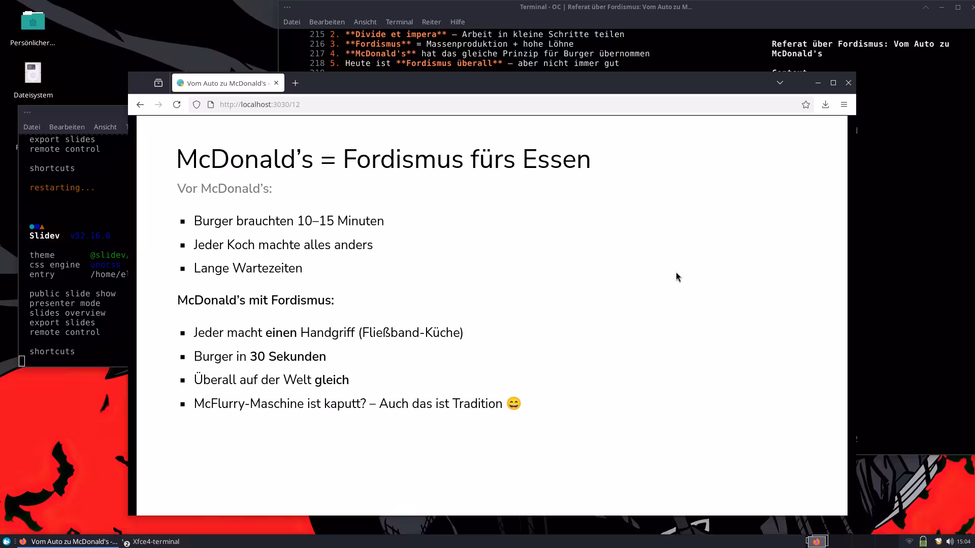 Referate mit Slidev
